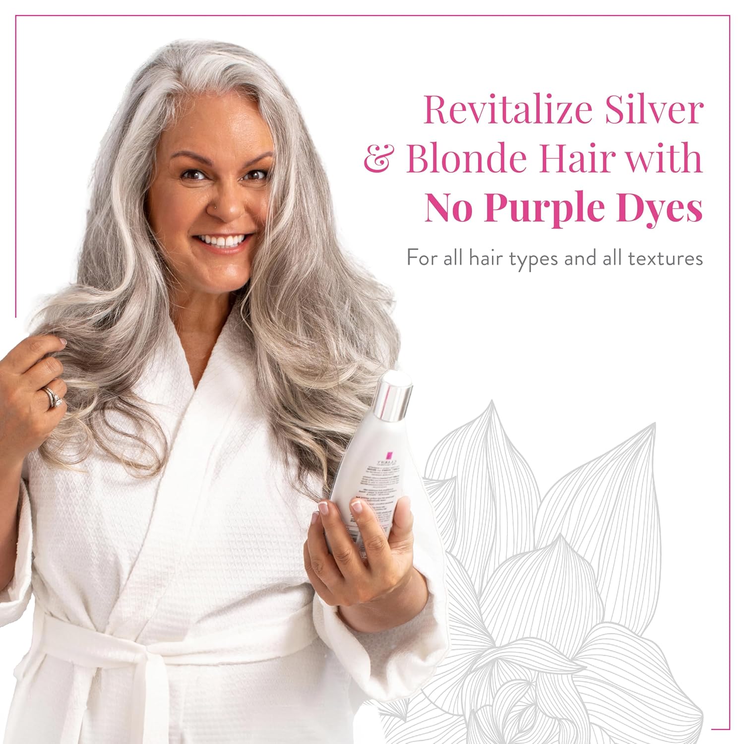 Maison 276 RESTORE Conditioner for Silver, Gray & Blonde Hair, NOT a Purple Conditioner, Normalizes Hair pH, Replenishes Moisture, Reduces Breakage, Provides Shine, Sulfate-Free, 1, 8 oz Bottle